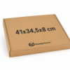 cajas para envíos de ropa 41x34,5x8 cm de cartón kraft para ecommerce