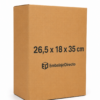 Caja para 6 botellas de vino 26,5x18x35 cm especial mensajería Caja para 6 botellas de vino 26,5x18x35 cm para mensajería con impresión Embalaje Directo