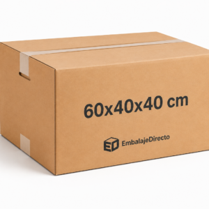 Caja de almacenaje 60x40x40 cm resistente para logística