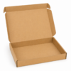 caja automontable para envíos de ropa abierta de cartón kraft para ecommerce
