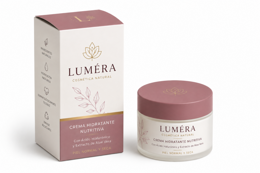 Caja premium abierta para productos cosméticos Caja de cosmética abierta con crema y packaging premium