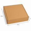Caja de cartón para empanadillas 21x14x7 cm con medidas exteriores