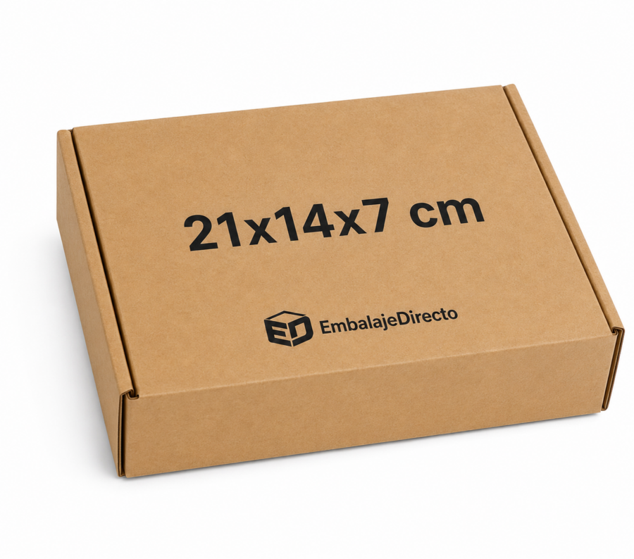 Caja para empanadillas 25x25x5 cm en cartón kraft