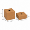 Caja para Flores y Plantas Ajustable 24x24 cm Caja para flores y plantas 24x24 cm ajustable en altura de 10 cm y 20 cm