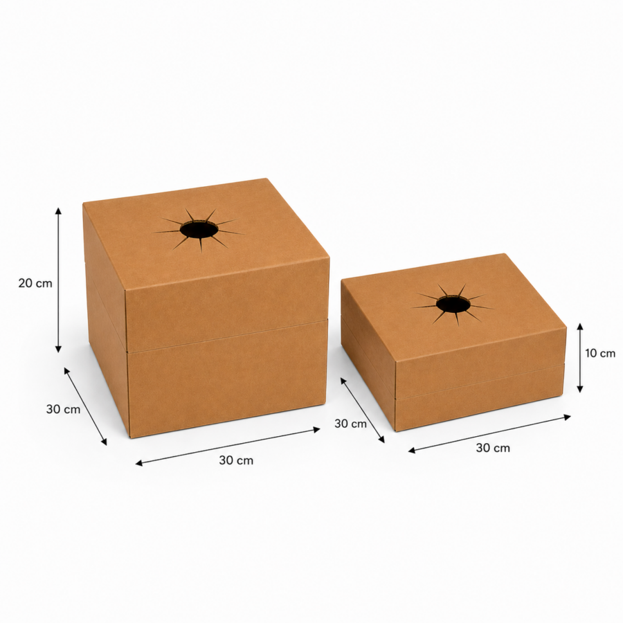 Caja para Flores y Plantas Ajustable en Altura 30x30 cm Caja para flores y plantas ajustable en altura 30x30 cm con opciones de 10 cm y 20 cm