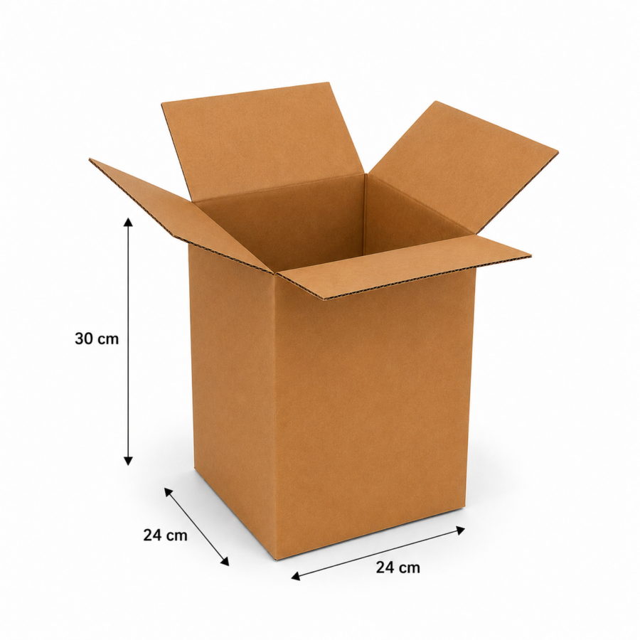 Medidas Caja para Flores y Plantas 24x24x30 cm Caja para flores y plantas 24x24x30 cm con medidas exteriores