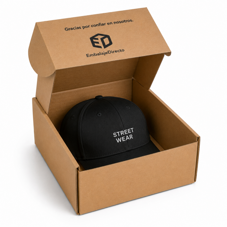 Caja personalizada para gorras streetwear