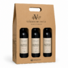 Caja Premium Personalizada para 3 Botellas de Vino Caja premium personalizada para 3 botellas de vino con impresión de bodega y logo Embalaje Directo