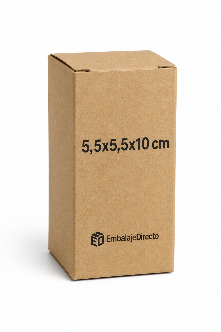 Cajas para cosmética 5,5x5,5x10 cm kraft | Embalaje Directo Cajas para cosmética 5,5x5,5x10 cm en cartón kraft con logo de Embalaje Directo