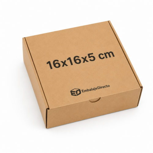 Cajas para envíos 16x16x5 cm Caja de cartón para envíos 16x16x5 cm para ecommerce