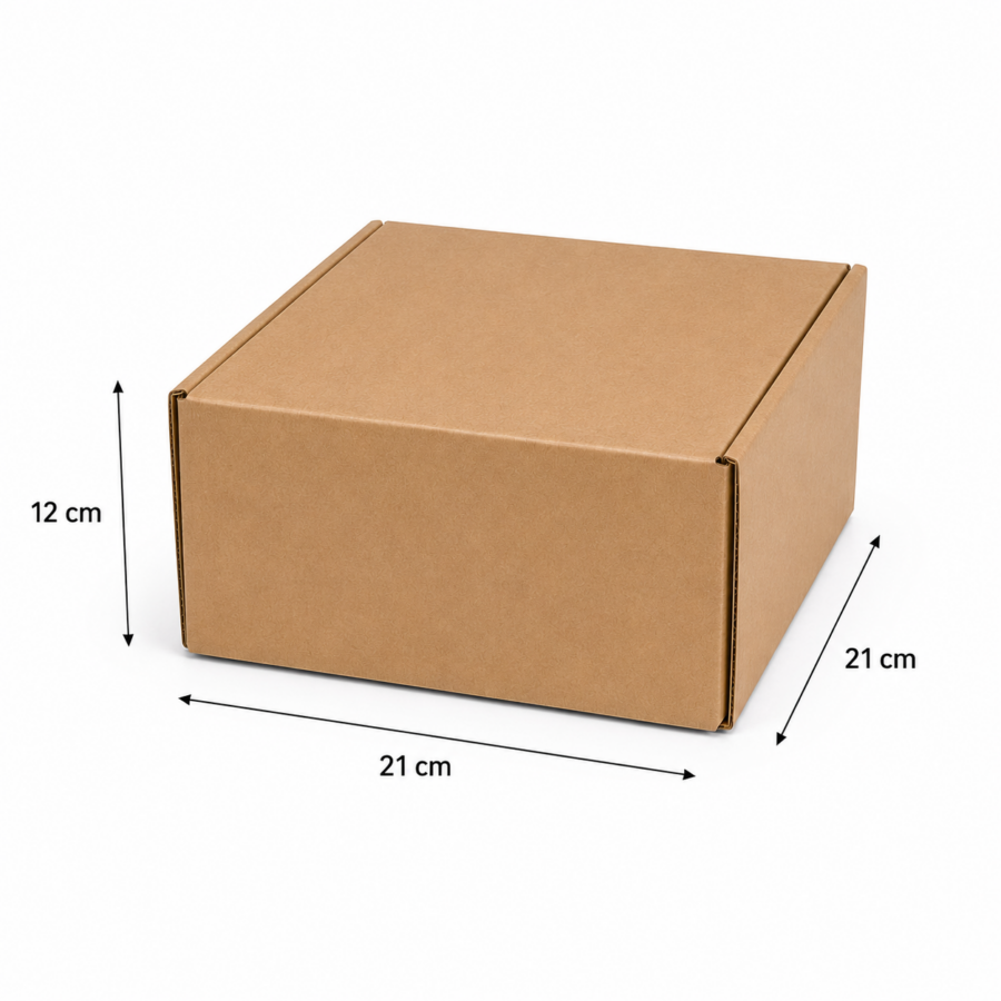 Medidas caja para gorras 21x21x12 cm