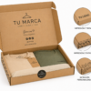 cajas personalizadas para envíos de ropa con ropa dentro y opciones de impresión ecommerce