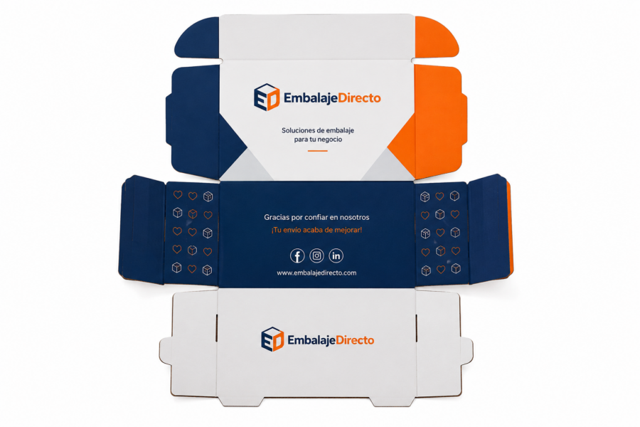 Plancha abierta de caja con impresión digital Plancha de caja premium con impresión digital totalmente abierta