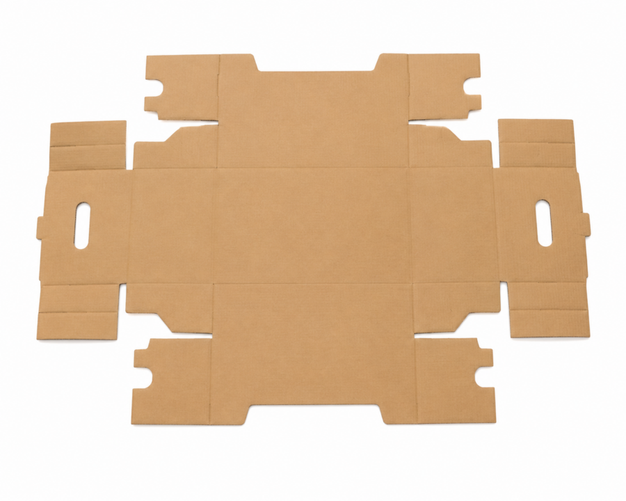 Plancha de cartón troquelada para caja hortofrutícola Plancha troquelada de caja para frutas y verduras