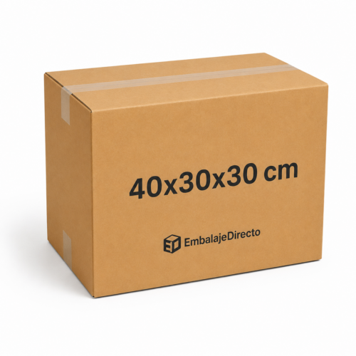 Caja de cartón 40x30x30 para ecommerce y logística Caja de cartón 40x30x30 cm canal doble y sencillo