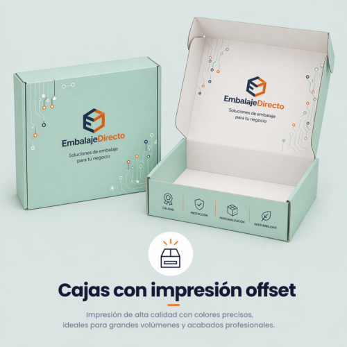 Cajas con impresión offset personalizadas Cajas de cartón personalizadas con impresión offset de alta calidad para empresas y ecommerce