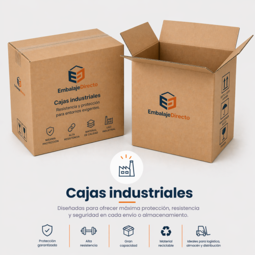 Cajas industriales para logística y distribución profesional Cajas industriales de cartón resistentes para logística y almacenaje