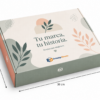 Caja personalizada 39x28,5x10 cm con medidas Caja personalizada con medidas 39x28,5x10 cm y flechas técnicas