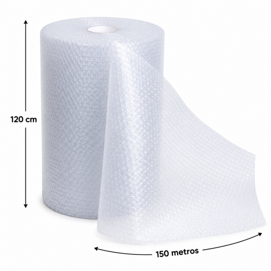 Medidas plástico de burbuja 150 cm x 120 m Medidas del rollo de plástico de burbuja 150 cm x 120 metros