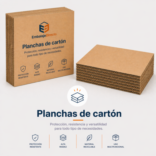 Planchas de cartón para embalaje y protección profesional Planchas de cartón ondulado resistentes para protección y embalaje