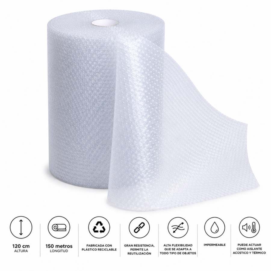 Características del plástico de burbuja para embalaje Plástico de burbuja profesional resistente e impermeable para embalaje