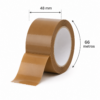 Precinto adhesivo marrón 48 mm x 66 m Precinto marrón 48 mm x 66 metros con medidas para embalaje profesional
