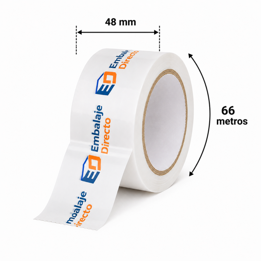 Precinto personalizado 66m 48mm con medidas