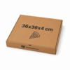 Caja para pizza 36x36x4 cm Caja para pizza 36x36x4 cm de cartón kraft para reparto y delivery