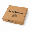 Caja pizza 24x24x4 cm personalizada Caja para pizza personalizada 24x24x4 cm de cartón kraft