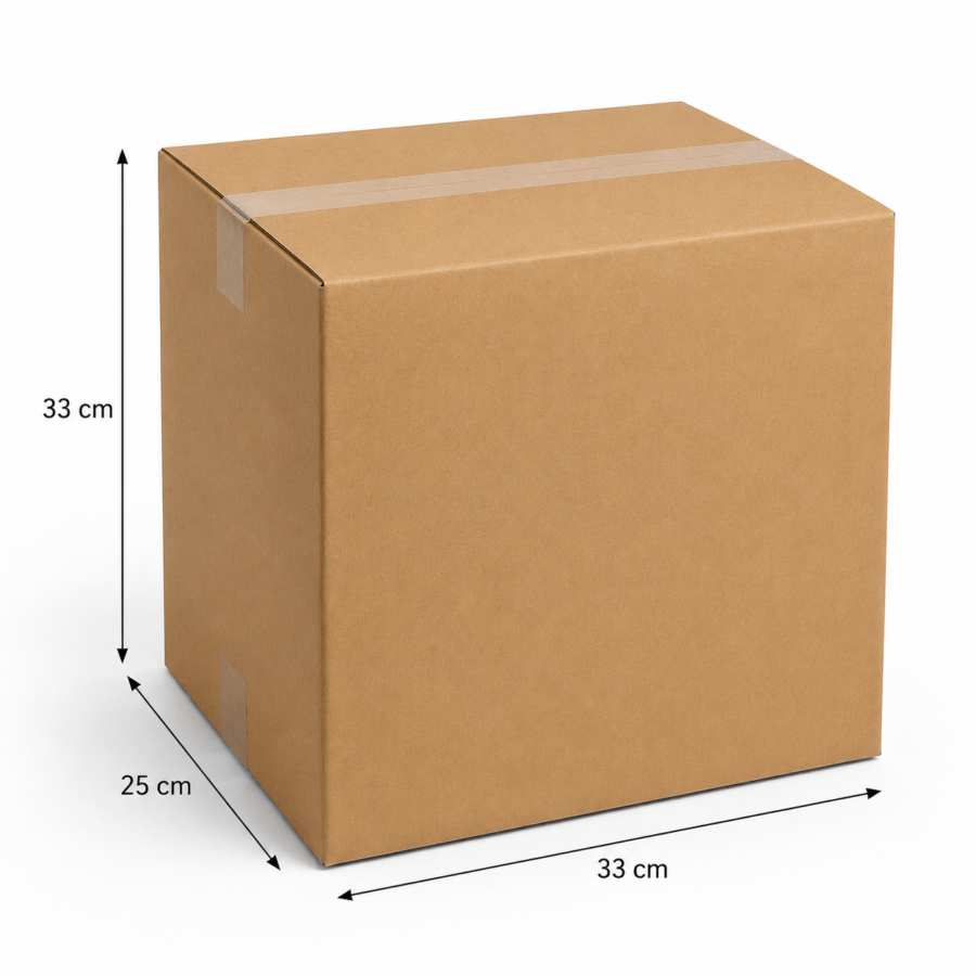 Medidas caja para 6 botellas de vino 33x25x33 cm Caja para 6 botellas de vino 33x25x33 cm con medidas y dimensiones