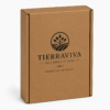 Caja automontable kraft personalizada para productos naturales | Embalaje Directo Caja automontable de cartón kraft personalizada con impresión a una tinta negra para productos naturales y alimentación gourmet