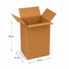 Caja de cartón 35x35x50 cm para embalaje Caja de cartón 35x35x50 cm con solapas y medidas indicadas para embalaje y envíos