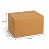Medidas Caja de Cartón 40x40x30 cm | Caja 4 Solapas Medidas de la caja de cartón de cuatro solapas 40x40x30 cm en cartón kraft con dimensiones exteriores.