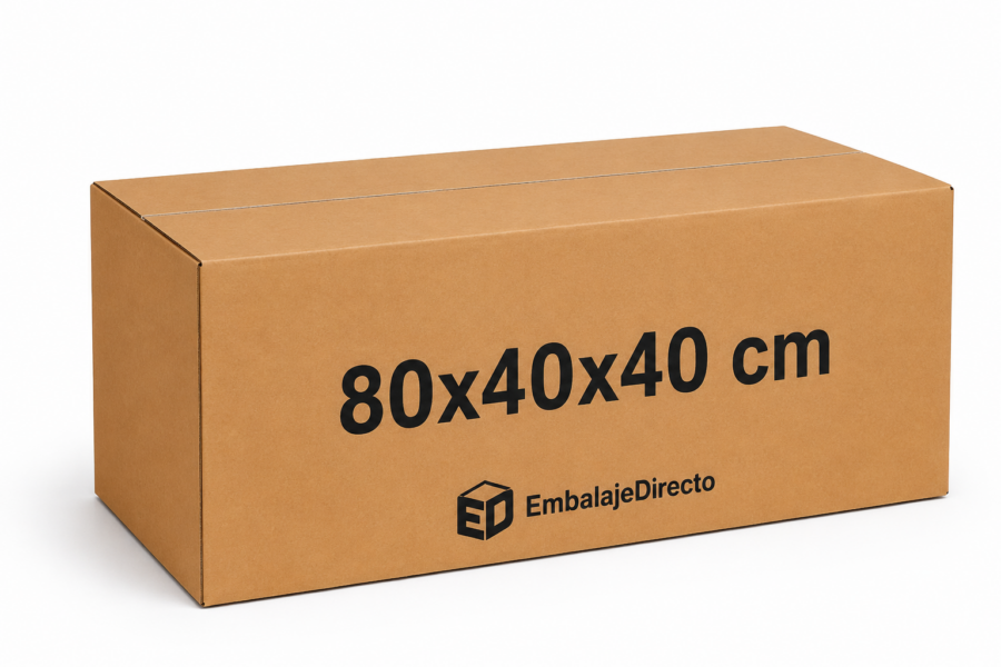 Caja de cartón grande 80x40x40 cm canal doble Caja de cartón grande 80x40x40 cm