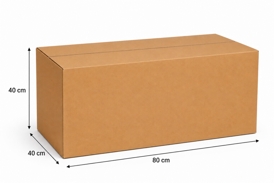 Medidas caja de cartón grande 80x40x40 cm Caja de cartón grande 80x40x40 cm con medidas