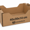 Caja para cerezas 5 kg 40x30x14 cm de cartón kraft