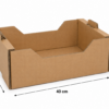 Caja para cerezas 5 kg 40x30x14 cm con medidas