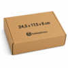Caja para Empanadillas 24,5x17,5x6 cm | Packaging Take Away Caja para empanadillas 24,5x17,5x6 cm de cartón kraft automontable para take away