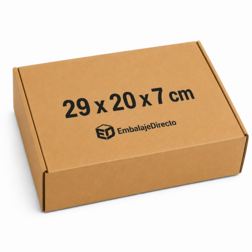 Caja para empanadillas 29x20x7 cm | Embalaje Directo Caja para empanadillas 29x20x7 cm de cartón kraft automontable para take away