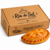 Caja personalizada para empanadillas 29x20x7 cm Caja para empanadillas 29x20x7 cm personalizada con impresión y empanadilla artesanal