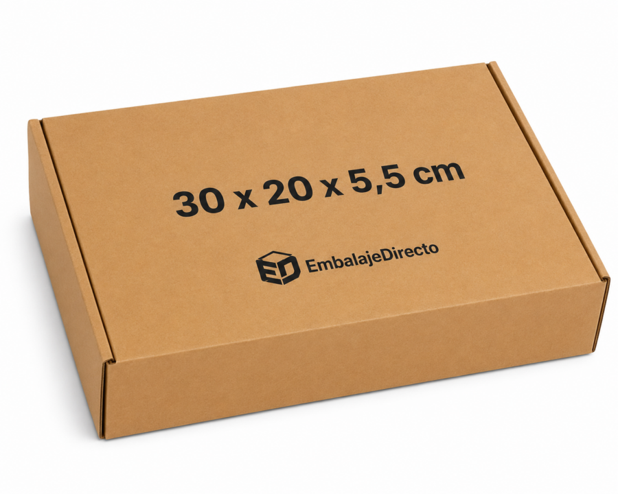 Caja para empanadillas 30x20x5,5 cm | Embalaje Directo Caja para empanadillas 30x20x5,5 cm de cartón kraft personalizada