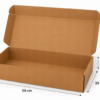 Caja para flores abierta 59x39x15 cm | Embalaje Directo Caja para flores 59x39x15 cm abierta de cartón kraft con medidas para envío de ramos y arreglos florales