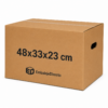 Caja para frutas y verduras 48x33x23 cm Caja para frutas y verduras 48x33x23 cm de cartón con asas laterales Embalaje Directo