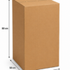 Caja para mudanzas internacionales 50x50x80 cm canal doble Caja para mudanzas internacionales 50x50x80 cm