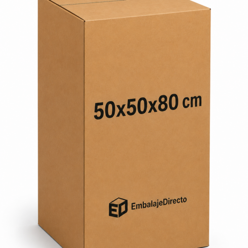 Caja para mudanzas internacionales 50x50x80 cm