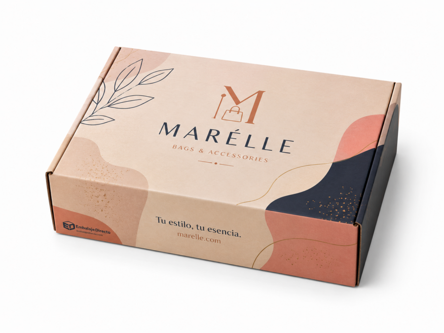 Caja para Bolsos Personalizada con Impresión Digital Caja para bolsos personalizada con impresión digital a todo color para marcas de moda