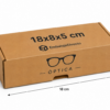Caja para gafas 18x8x5 cm medidas exteriores Caja para gafas de cartón 18x8x5 cm con medidas exteriores
