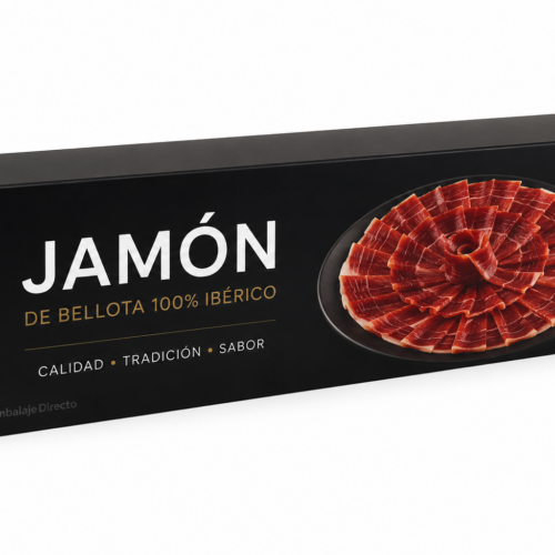 Caja para jamón personalizada con impresión digital Caja para jamón 90x30x13 cm personalizada con impresión digital a todo color