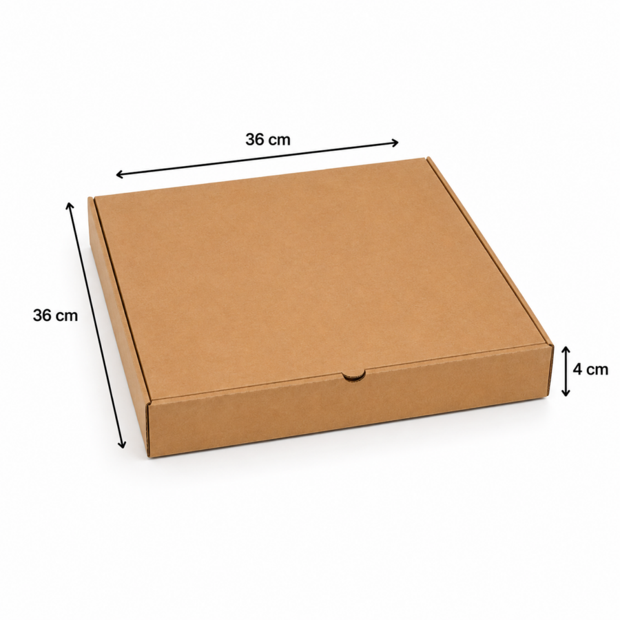 Medidas caja para pizza 36x36x4 cm Medidas caja para pizza 36x36x4 cm de cartón para delivery y take away