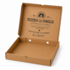 Caja para pizza 40x40x4 cm abierta con ventilación e impresión interior